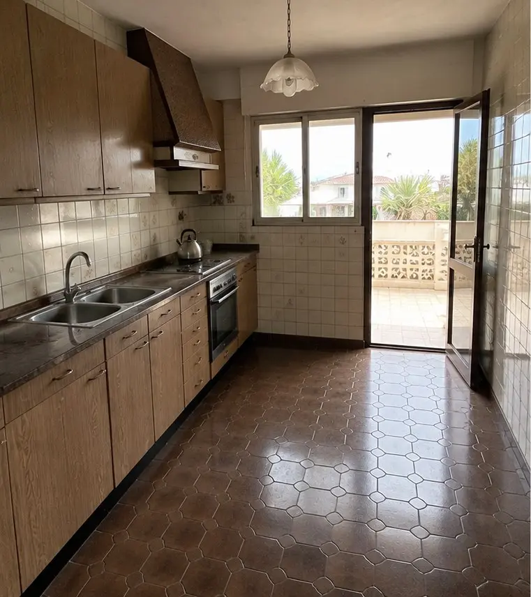 Cocina con isla — Antes