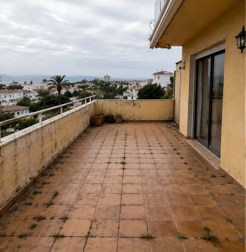 Terraza con vistas — Antes